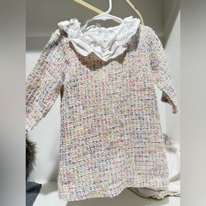 Multicolor elegant  Tweed Kids dress
